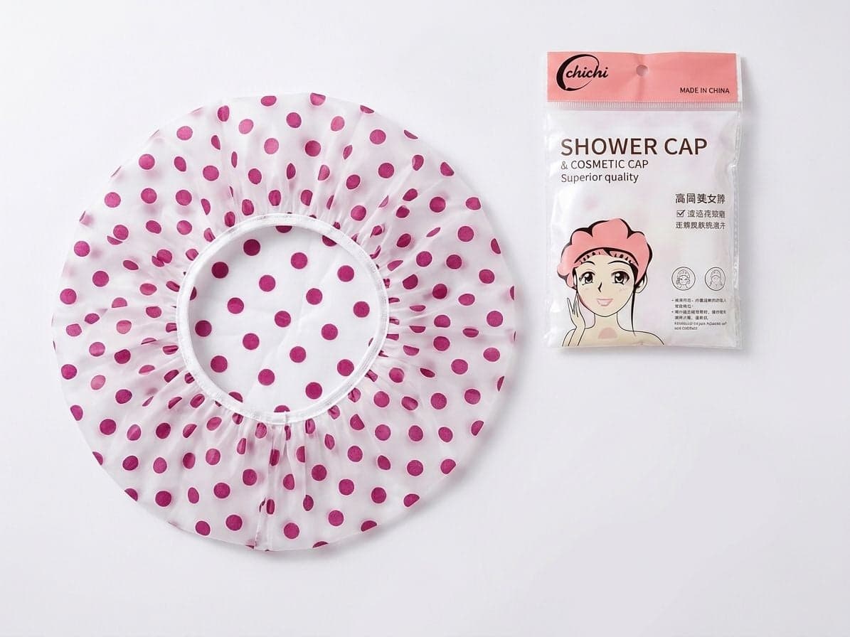 BONNET DE DOUCHE A POIS