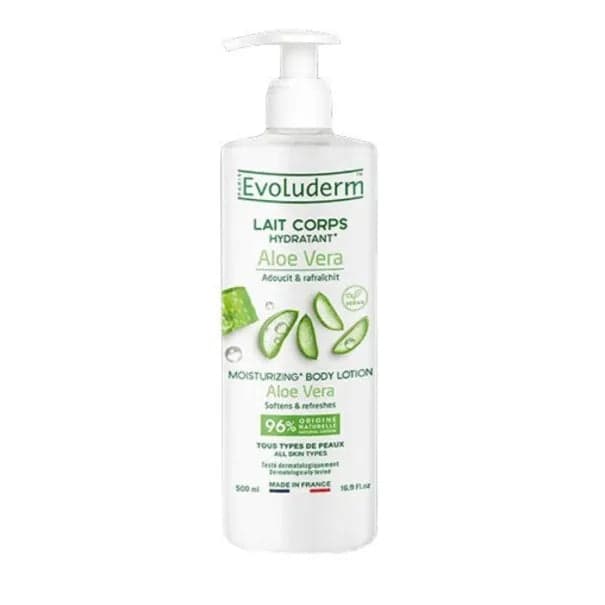 EVOLUDERM LAIT CORPS ALOE VERA 500ML