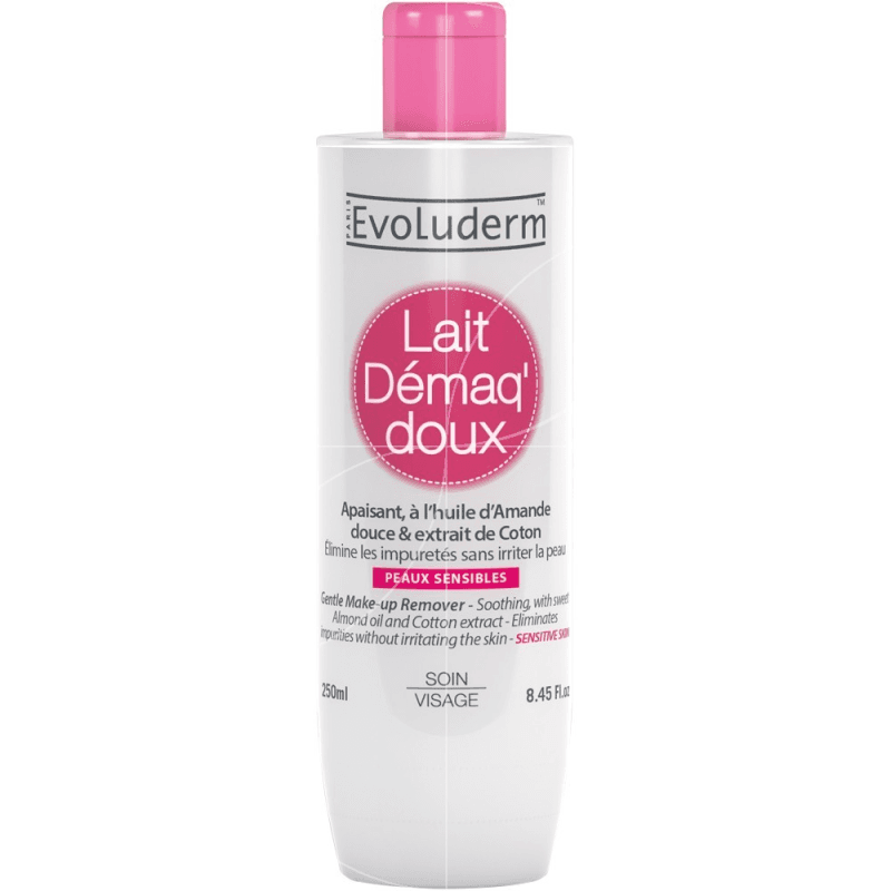 EVOLUDERM LAIT DEMAQUILLANT PEAUX SENSIBLES 250ML