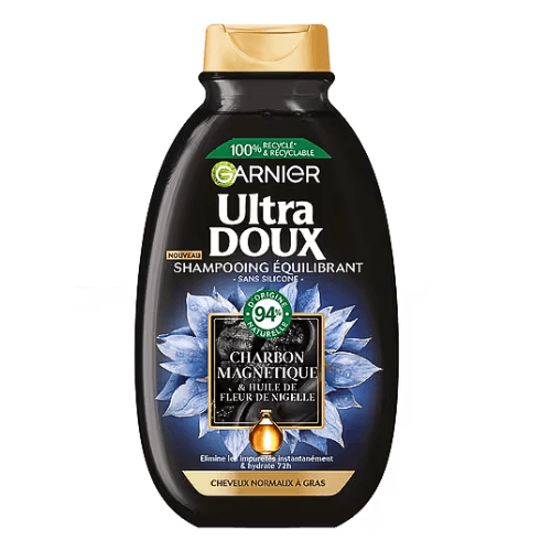GARNIER ULTRA DOUX SH CHARBON 600ML