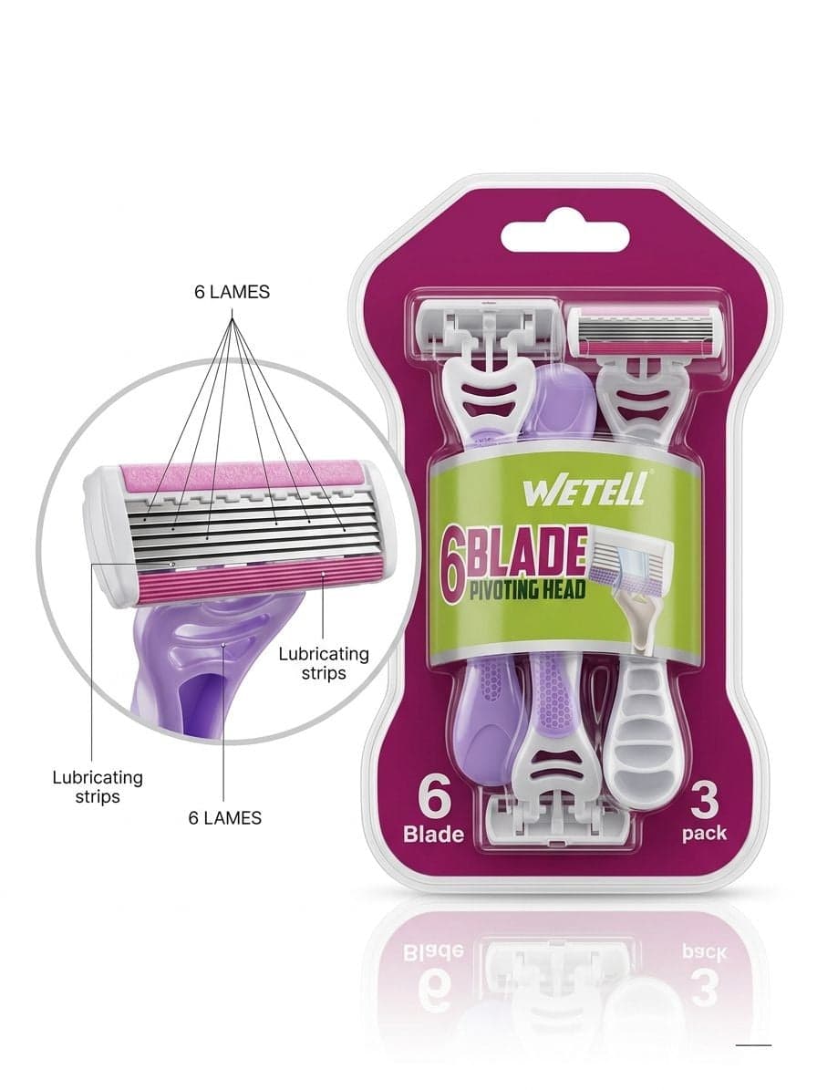 WETELL 6BLADES PIVOTING HEAD 3PCS