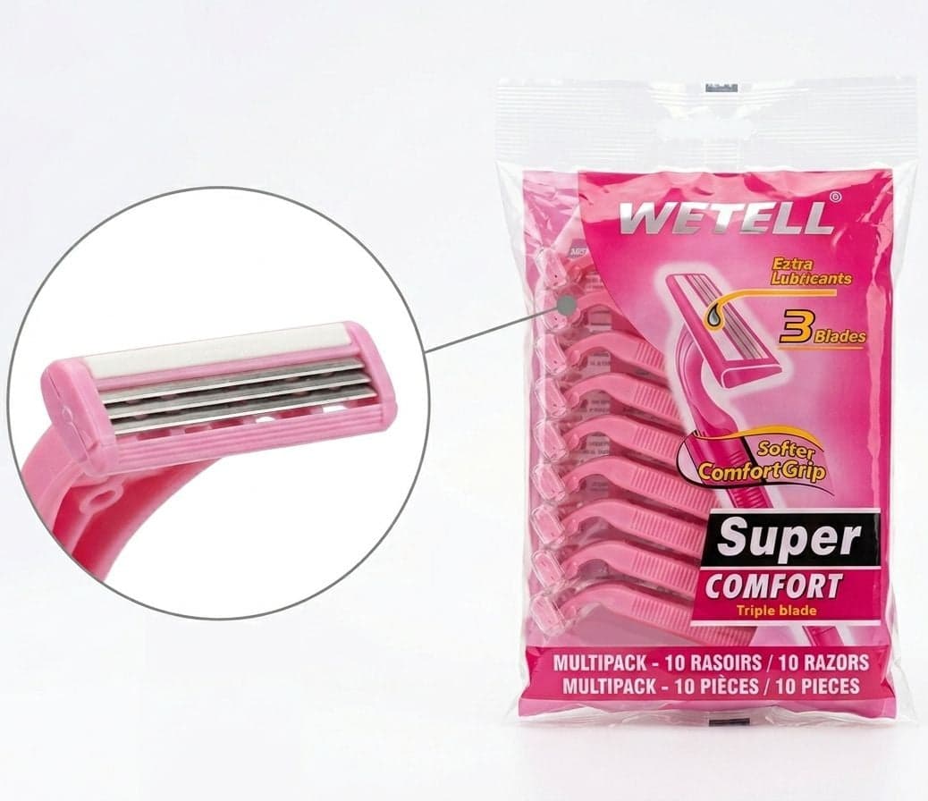 WETELL SUPER COMFORT 3BLADES X10PCS