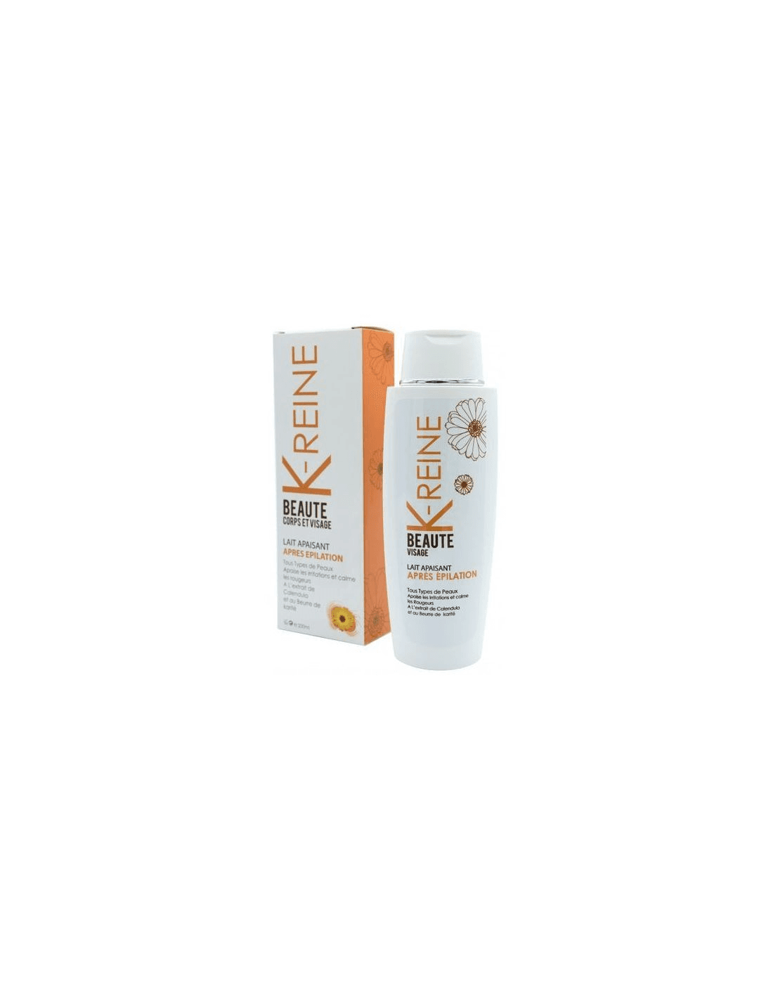 K-REINE LAIT POST EPILATION VISAGE ET CORP 200 ML
