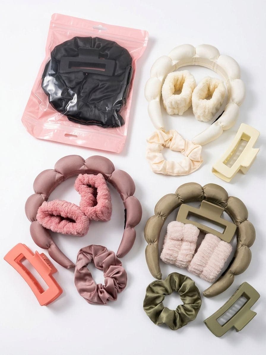 LOT D ACCESSOIRES DE BEAUTE ET DE COIFFURE 5PCS